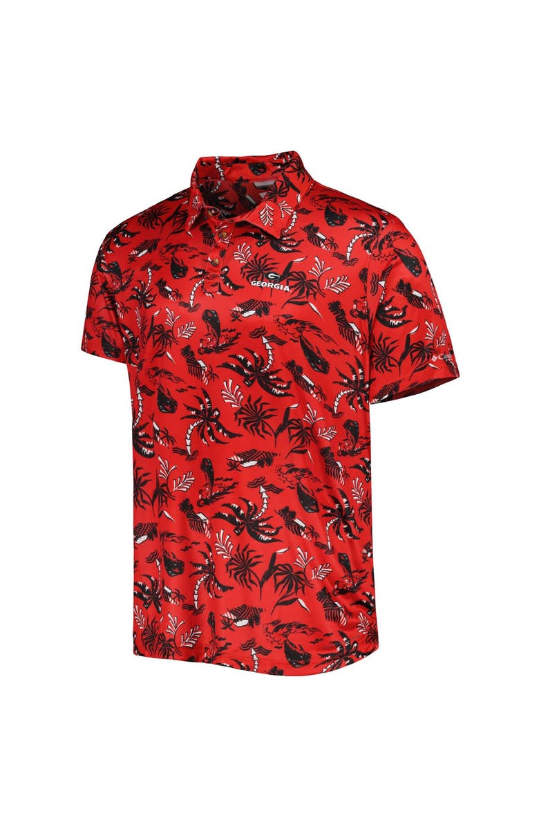 Columbia Men's Columbia Red Georgia Bulldogs Super Terminal Tackle Omni-Shade Polo, Alternate, color, Red