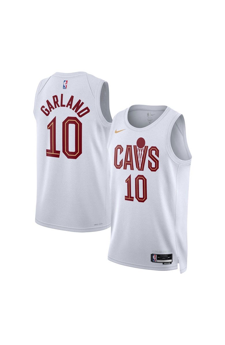 Nike Unisex Nike Darius Garland White Cleveland Cavaliers Swingman Jersey - Association Edition, Alternate, color, 