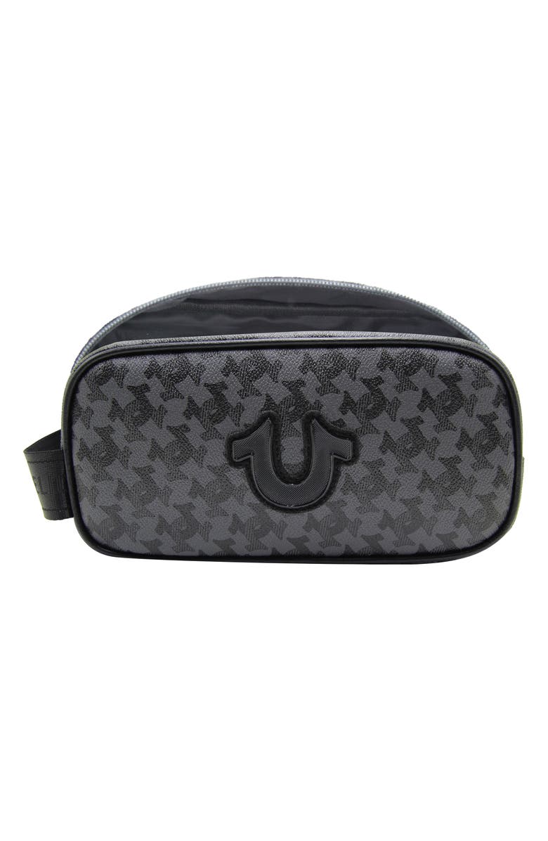 True Religion Coda Dopp Kit, Alternate, color, Black