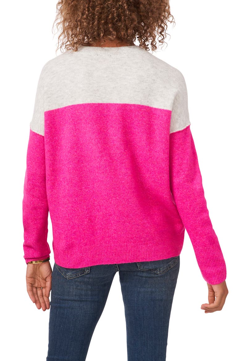 Extended Shoulder Colorblock Sweater, Alternate, color, PARADOX