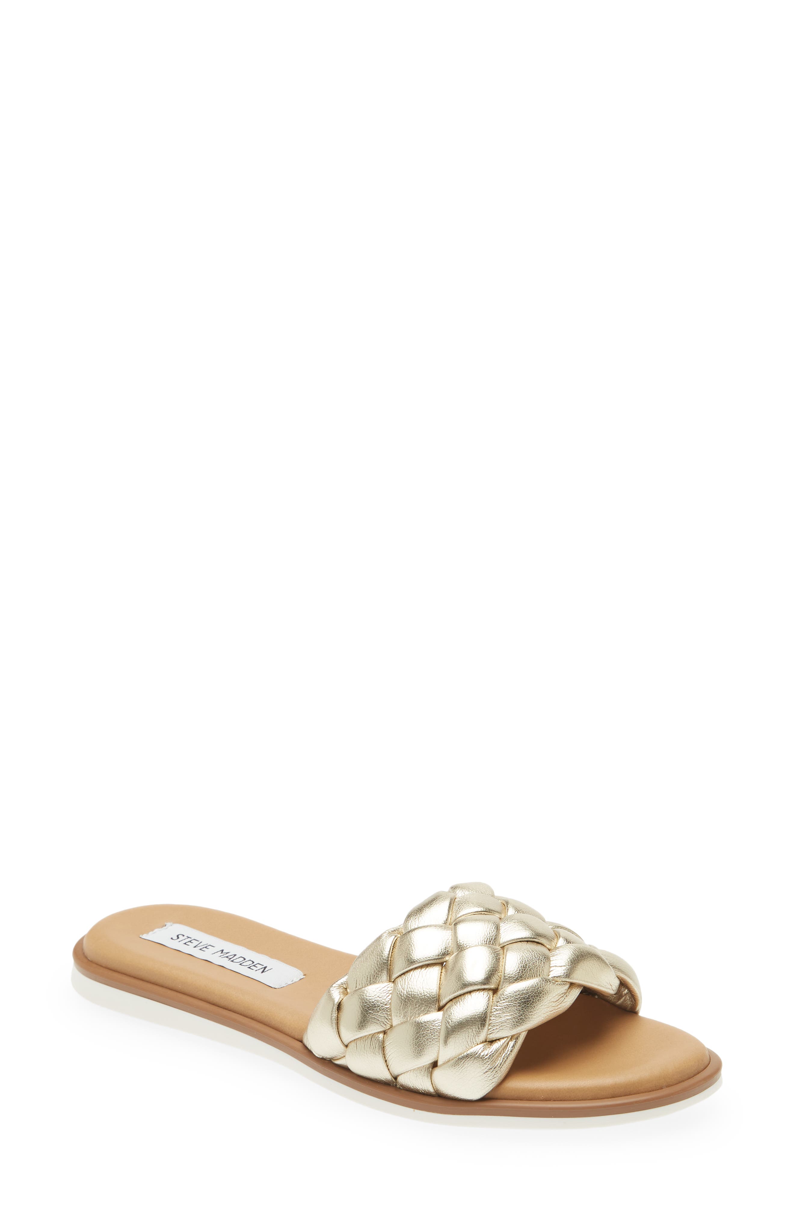 Paislee Slide Sandal, Main, color, GOLD