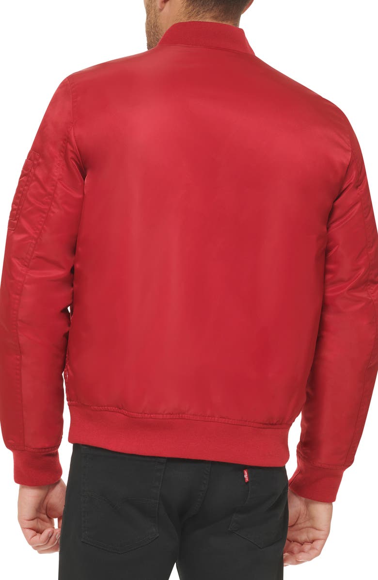 Levi's Filled Flight Bomber Jacket, Alternate, color, Red