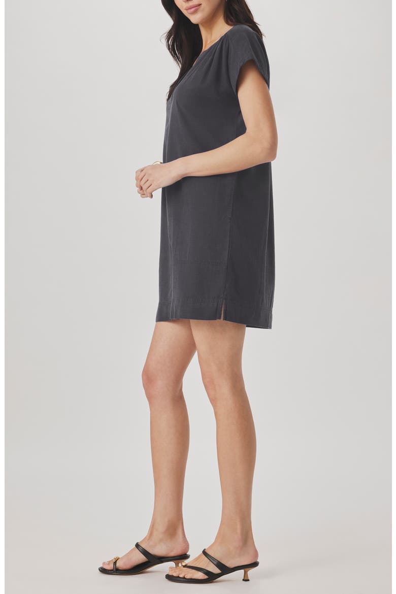 Short Sleeve Shift Dress, Alternate, color, LEAD BLACK