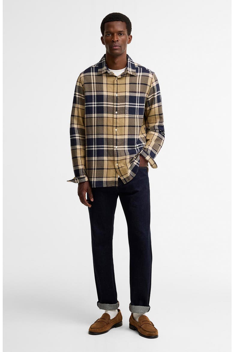 Bourne Relaxed Tartan Button Front Shirt, Alternate, color, BIRCHWOOD DRESS TARTAN