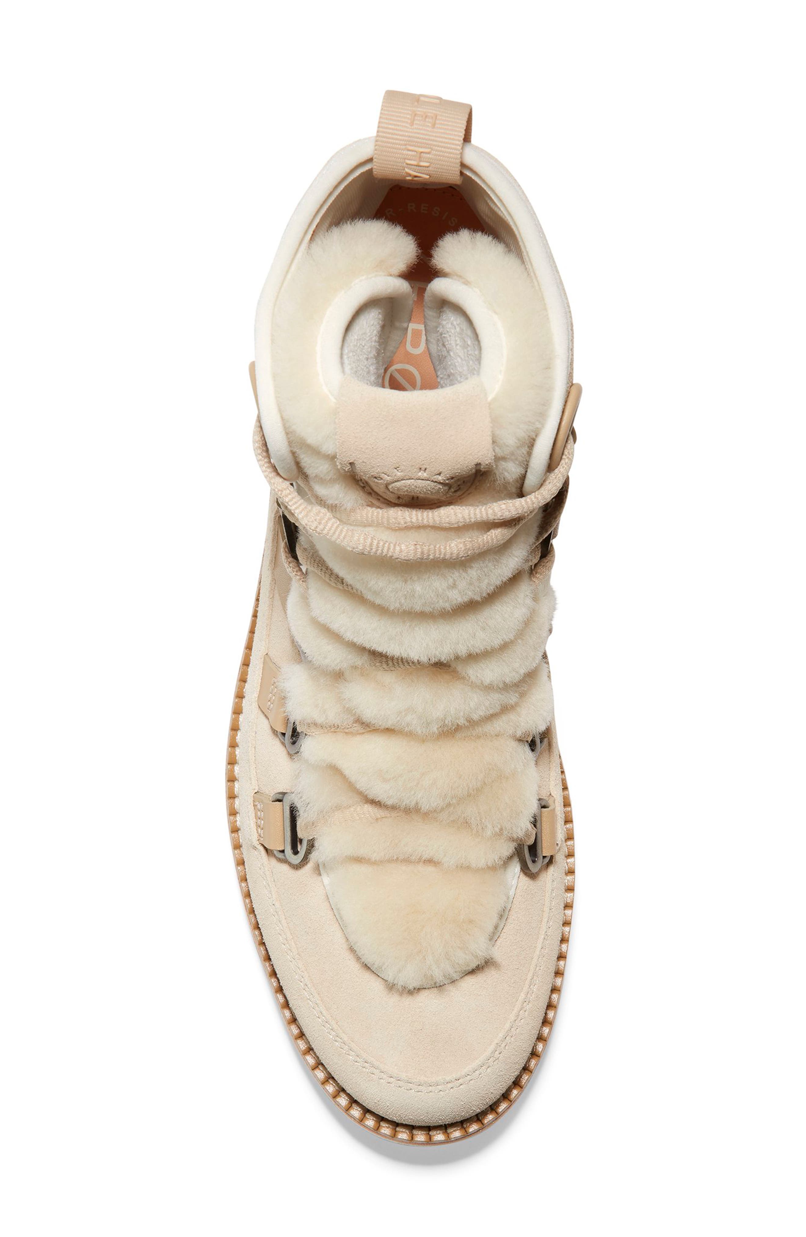 ZeroGrand Luxe Water Resistant Hiker Boot, Alternate, color, WR CH OAT/ BIRCH/ IVORY