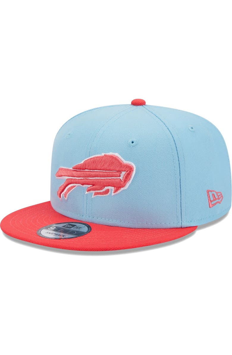 New Era Men's New Era Light Blue/Red Buffalo Bills Two-Tone Color Pack 9FIFTY Snapback Hat, Main, color, 