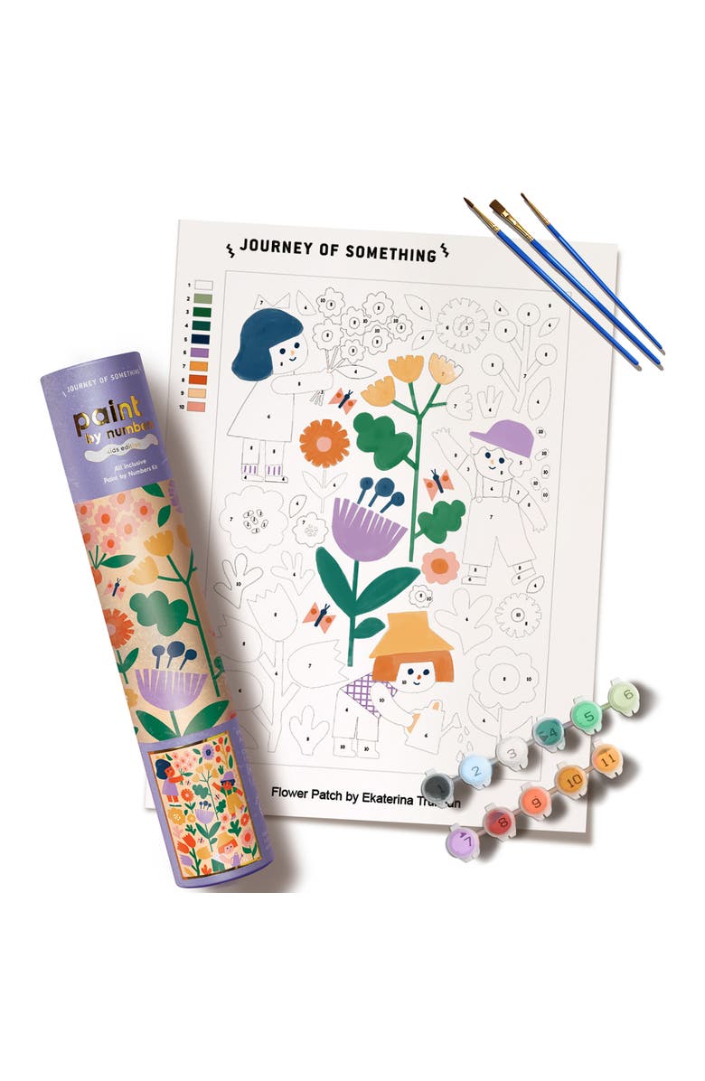 Journey of Something Paint By Numbers, Flower Patch, DIY Art Craft Kit, Main, color, 
