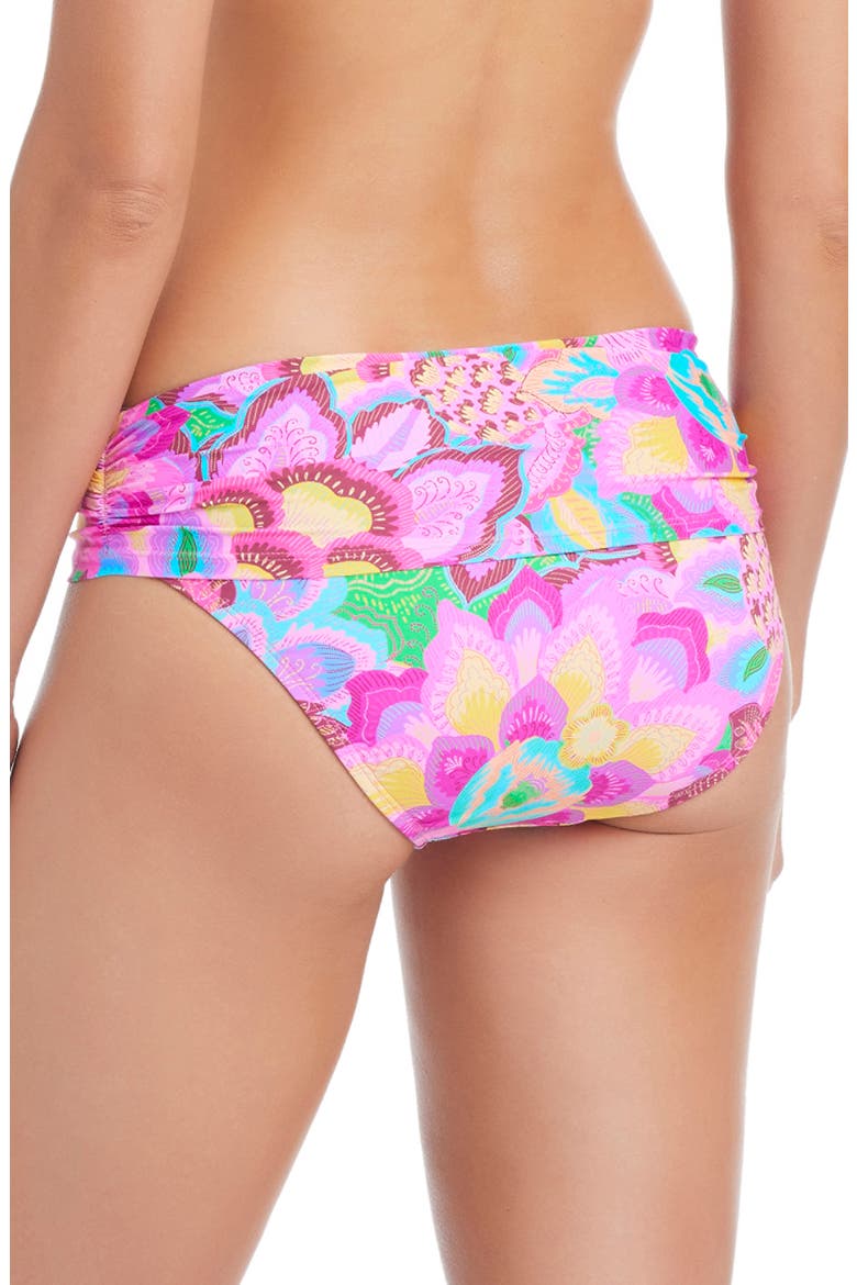 Sarong Hipster Bikini Bottoms, Alternate, color, PINK MULTI