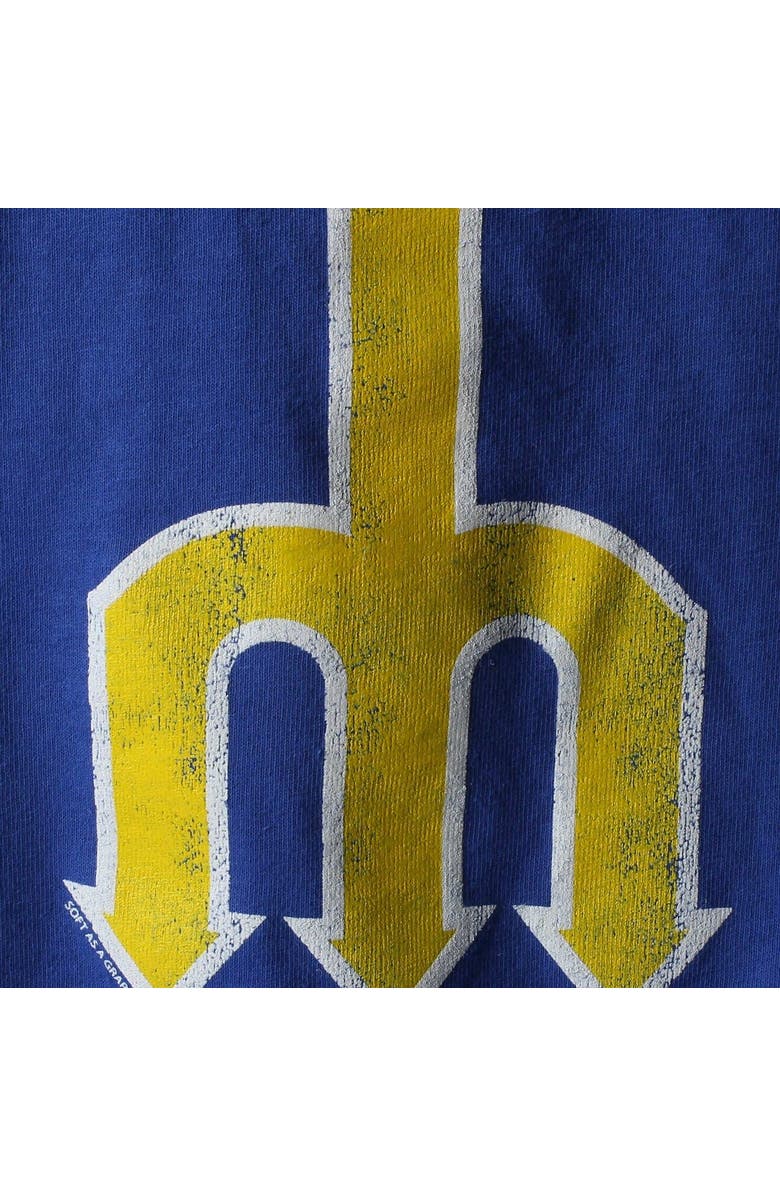 SOFT AS A GRAPE Toddler Soft As A Grape Royal Seattle Mariners Cooperstown Collection Shutout T-Shirt, Alternate, color,