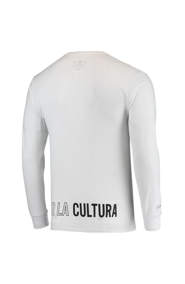 DUNBROOKE Men's Dunbrooke White ÑFL Por La Cultura '21 Collection Long Sleeve T-Shirt, Alternate, color, White