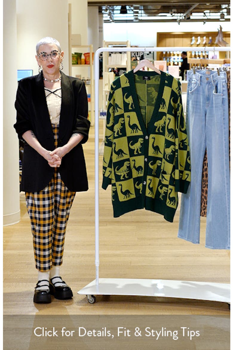 Dino Drama Oversize Jacquard Cardigan video
