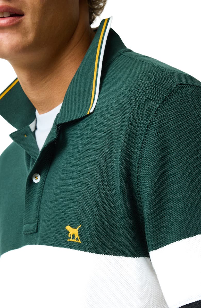 Rodd & Gunn Homebay Sports Fit Colorblock Cotton Piqué Polo, Alternate, color, Onyx