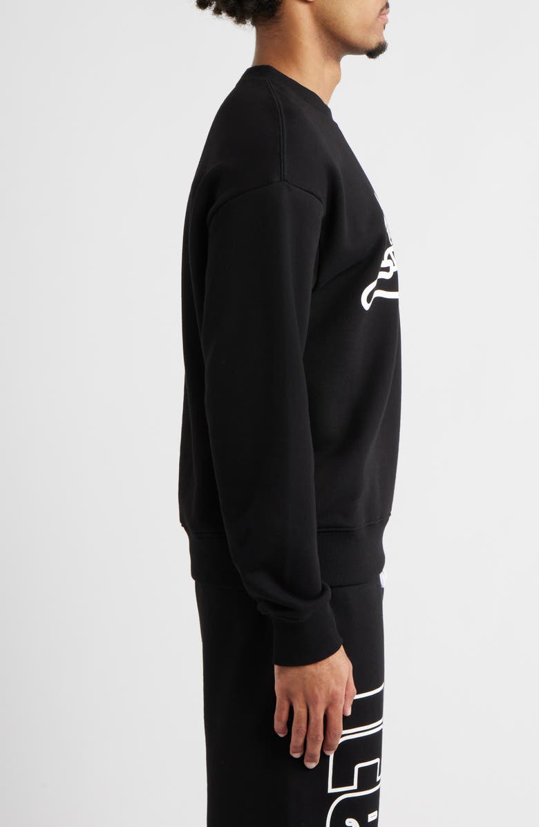 ICECREAM Raider Cotton French Terry Graphic Sweatshirt, Alternate, color, Black