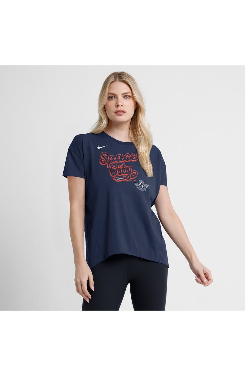 Nike Women's Nike Navy Houston Astros 2025 City Connect Flowy Fashion Tri-Blend Performance T-Shirt, Alternate, color, Navy