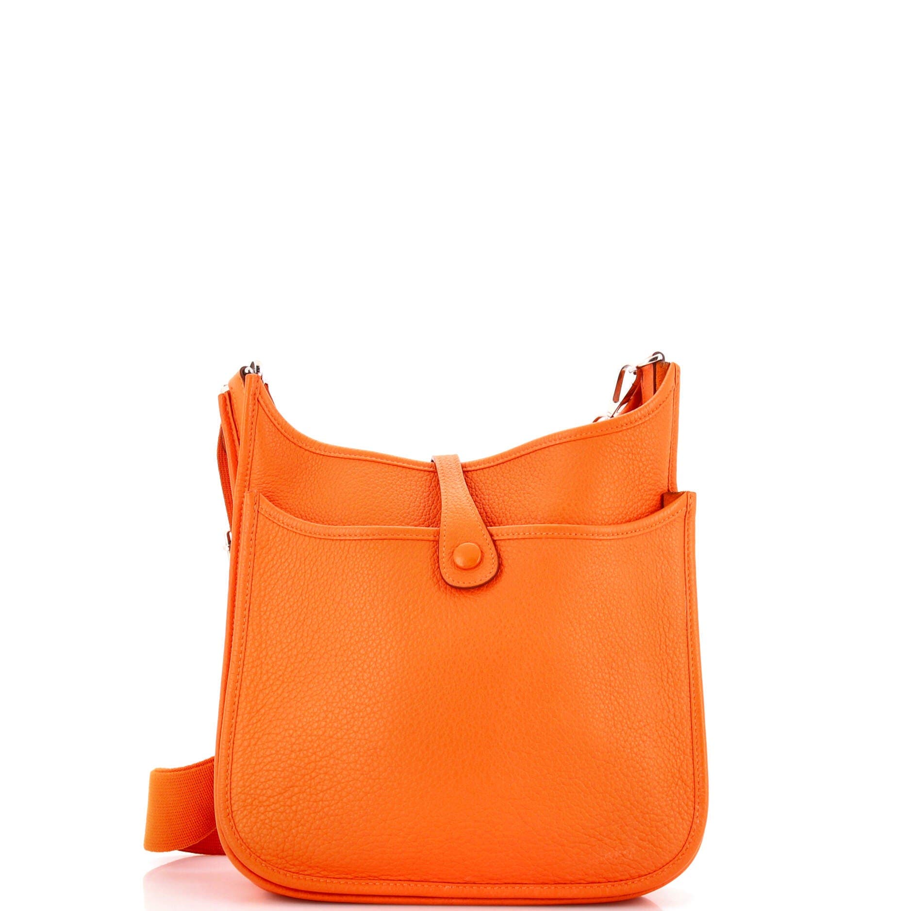 Pre-Owned Hermes Evelyne Bag Gen III Clemence PM, Alternate, color, Orange H