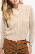 Alex Mill Gracie Pointelle Wool & Cotton Cardigan