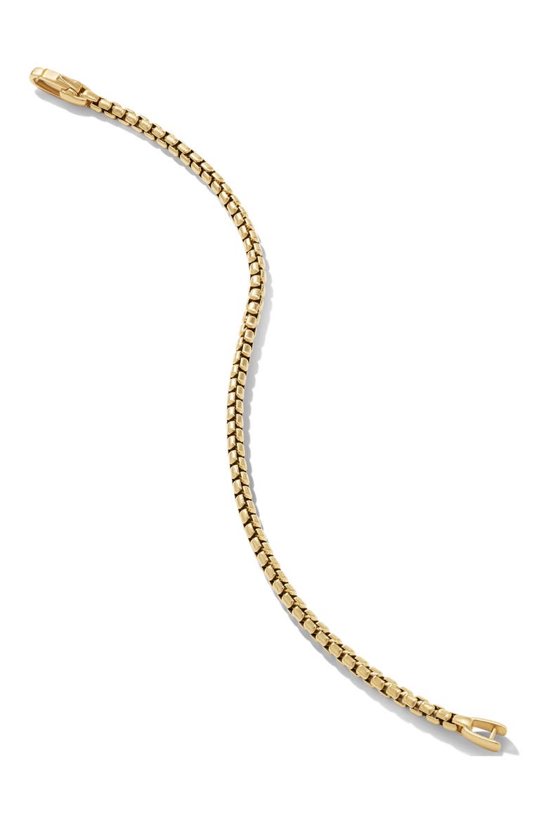 Box Chain Bracelet in 18k Yellow Gold, 3.4mm, Alternate, color, 18K YELLOW GOLD