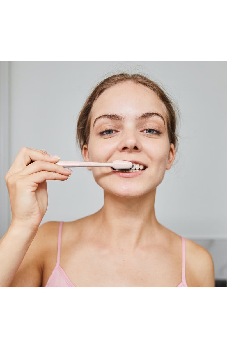 PURSONIC Natural Radiance Combo Activated Coconut Charcoal Powder Natural Teeth Whitener + Cedarwood Toothbrushes, Alternate, color, Multicolor