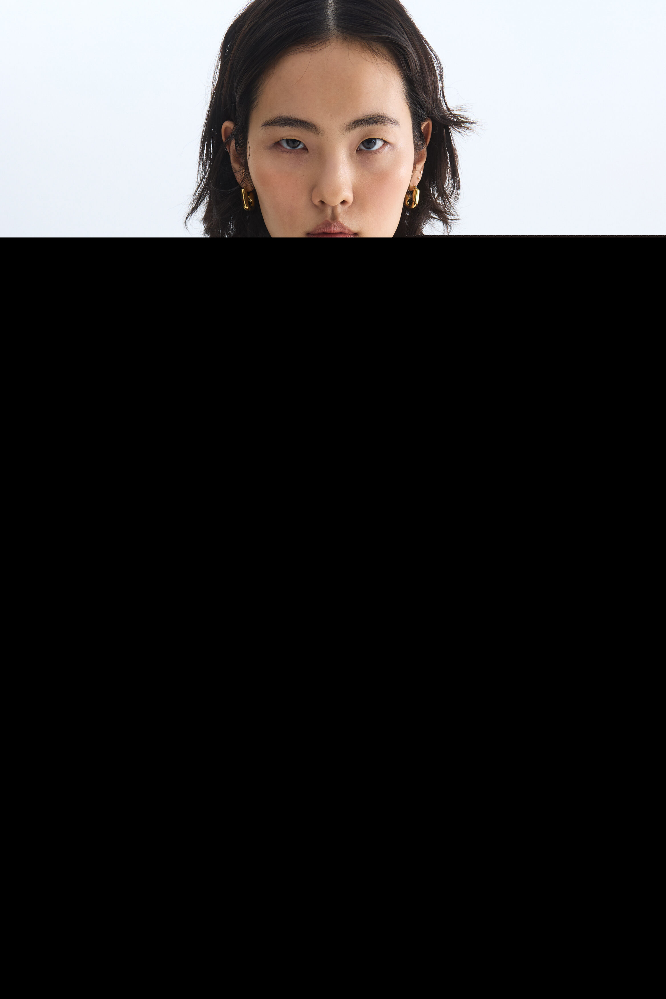 H&M Lace-detail Top, Alternate, color, Black