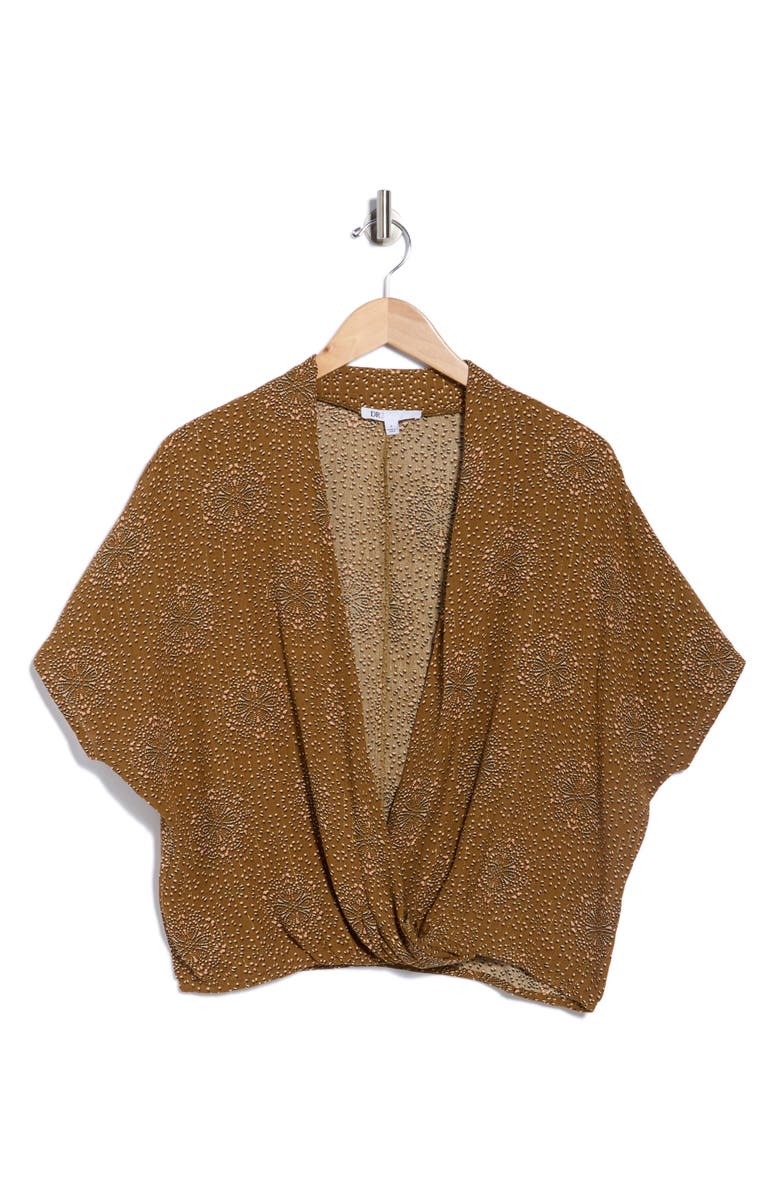 DR2 by Daniel Rainn Surplice V-Neck Wrap Top, Alternate, color, Bronze