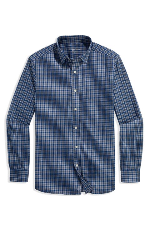 Kendrick Plaid Tech Twill Button-Up Shirt