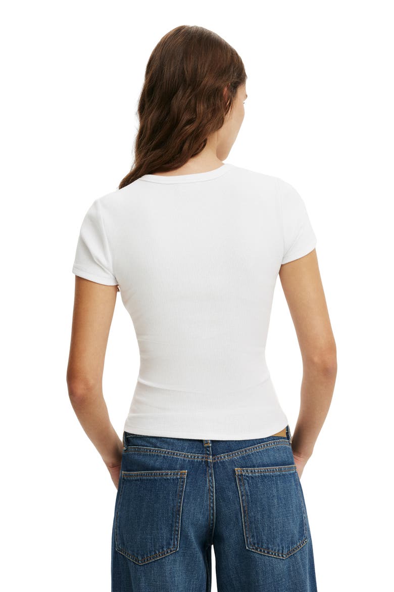 Women's Blake Henley Short Sleeve, Alternate, color, White