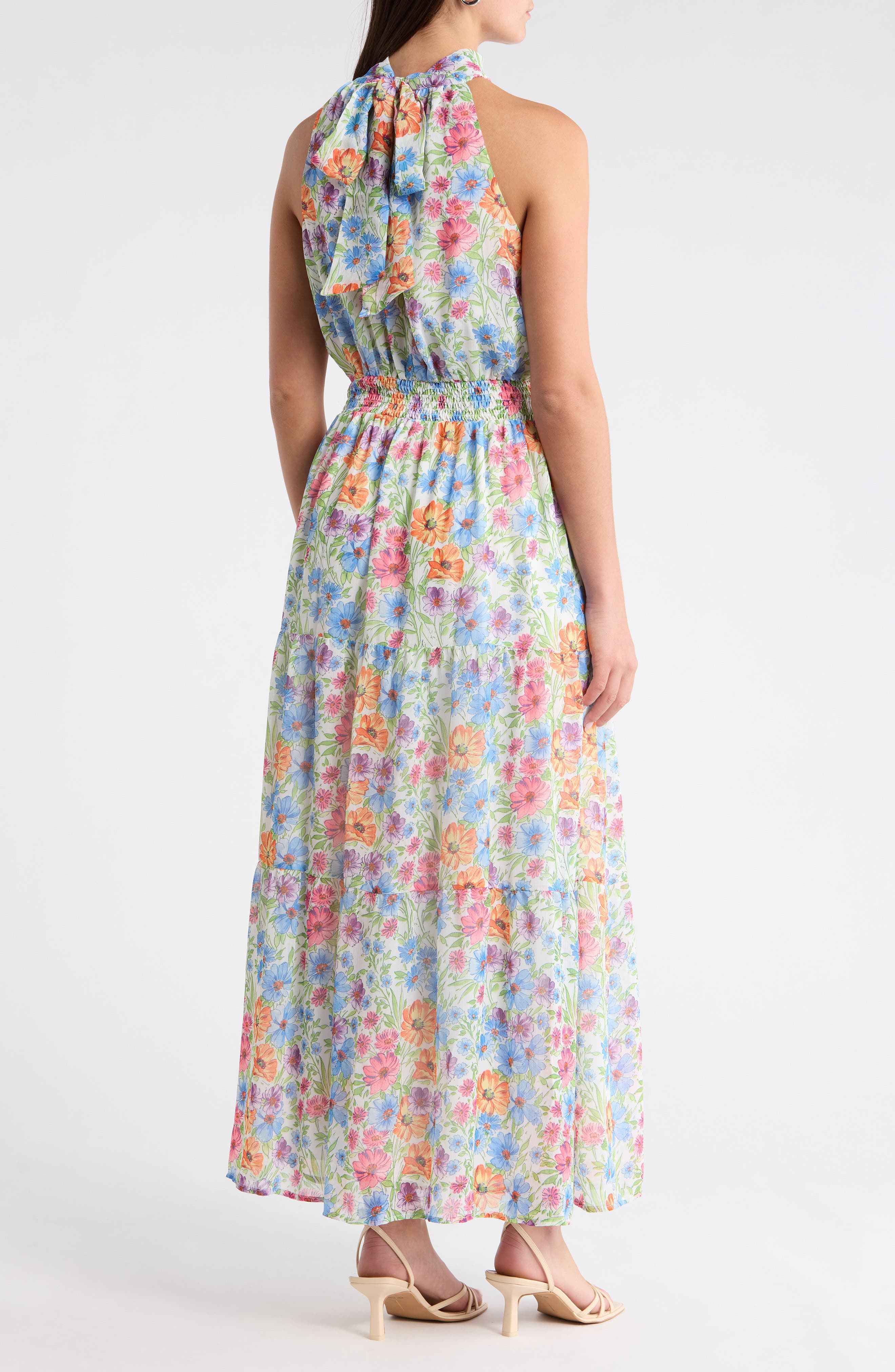Ezia Garden Jetter Halter Maxi Dress - image 2