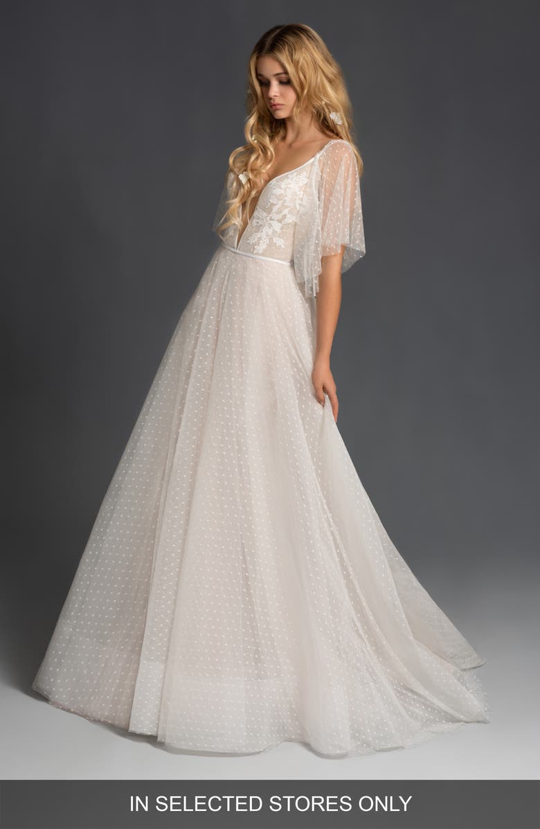 Blush by Hayley Paige Nikki Lace Wedding Dress, Main, color,