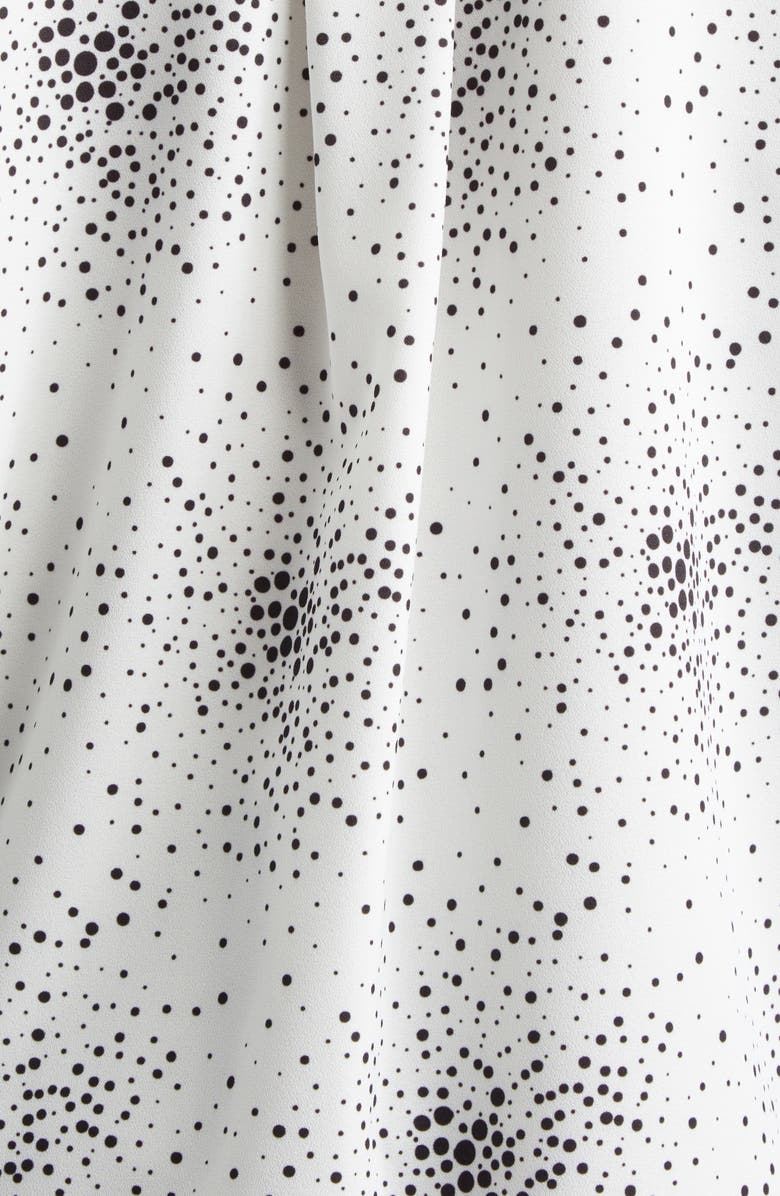 Emporio Armani Surplice Paint Splatter Top, Alternate, color, Polka Dot