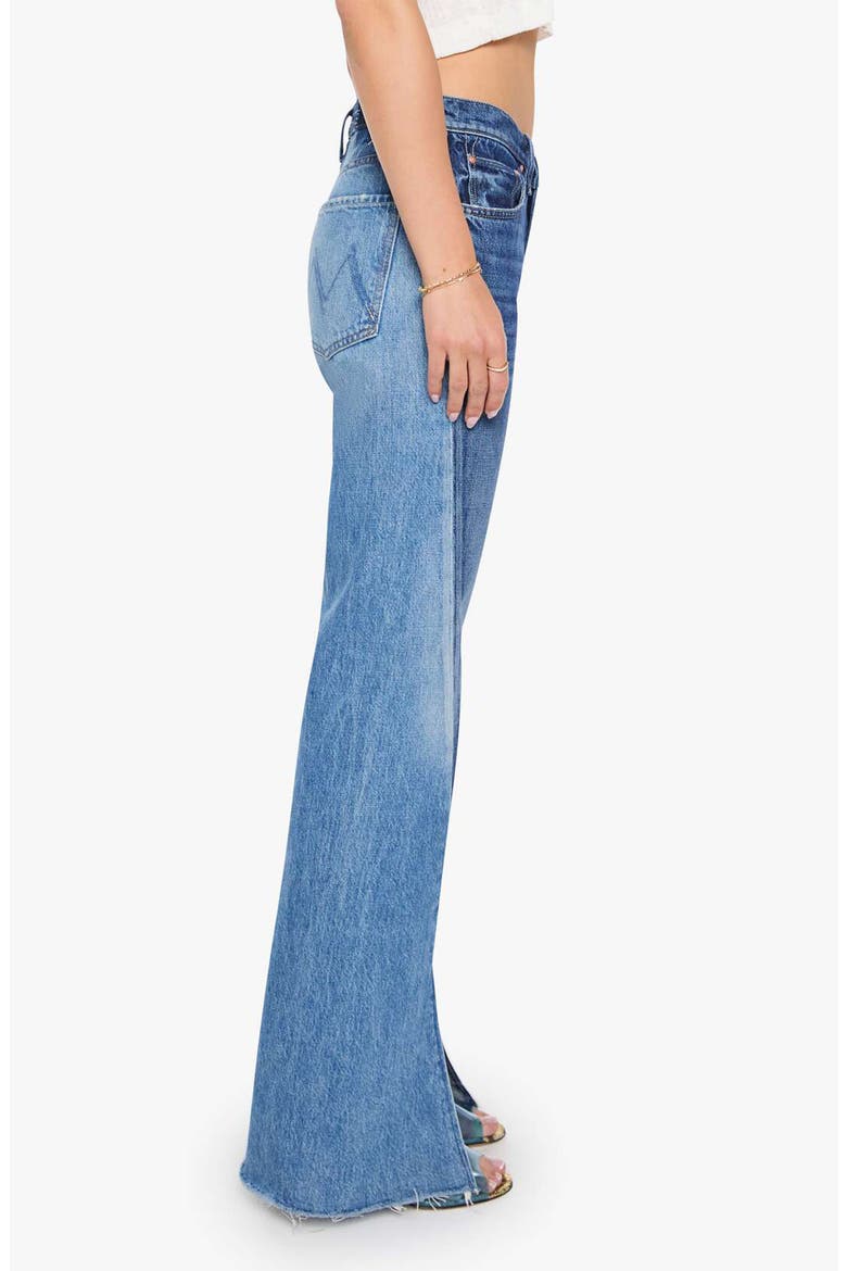 Bookie Slit Twist Heel Fray High Waist Bootcut Jeans, Alternate, color, DOUBLE TAKE