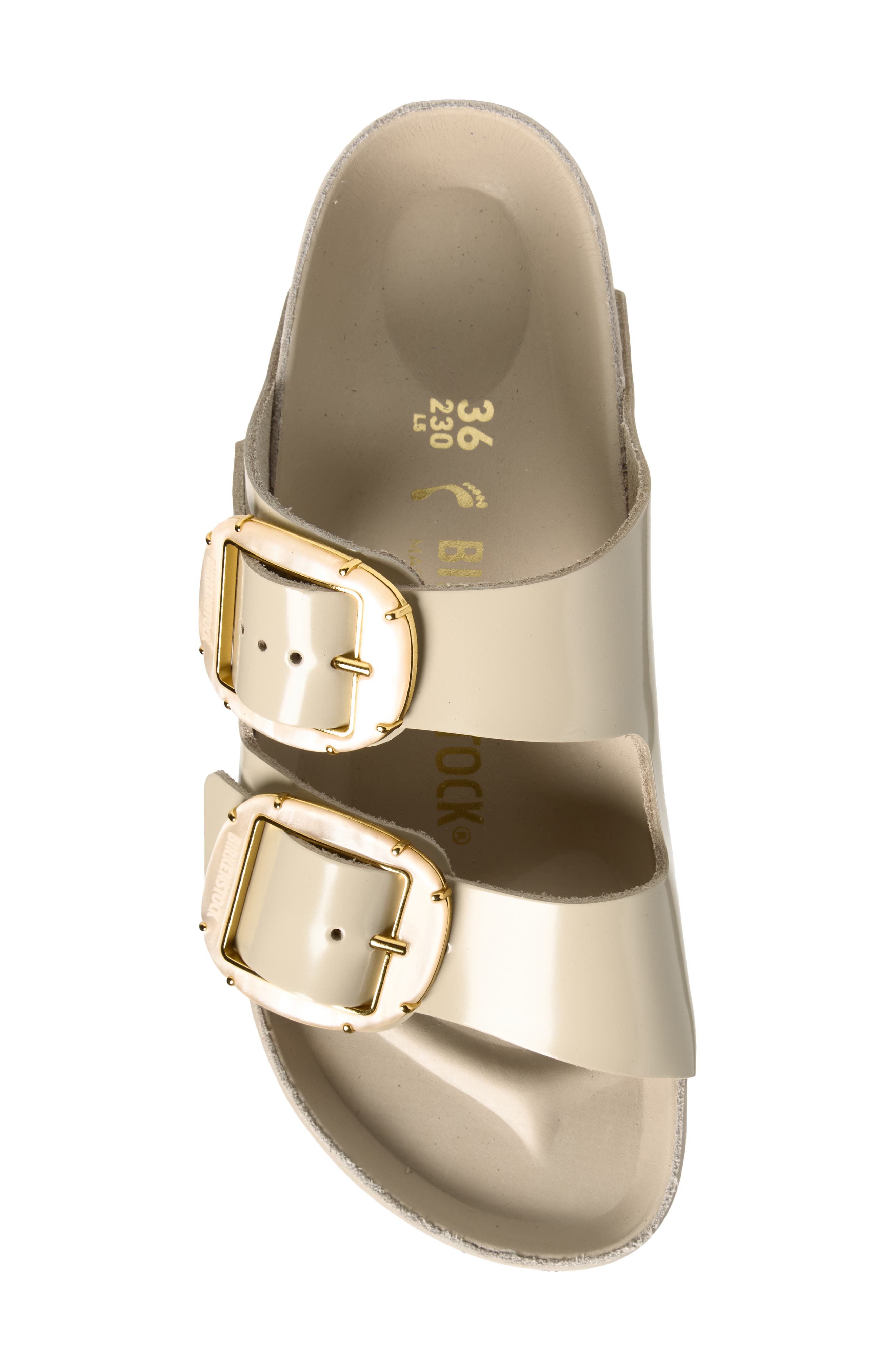 Arizona Big Buckle Slide Sandal, Alternate, color, OYSTER