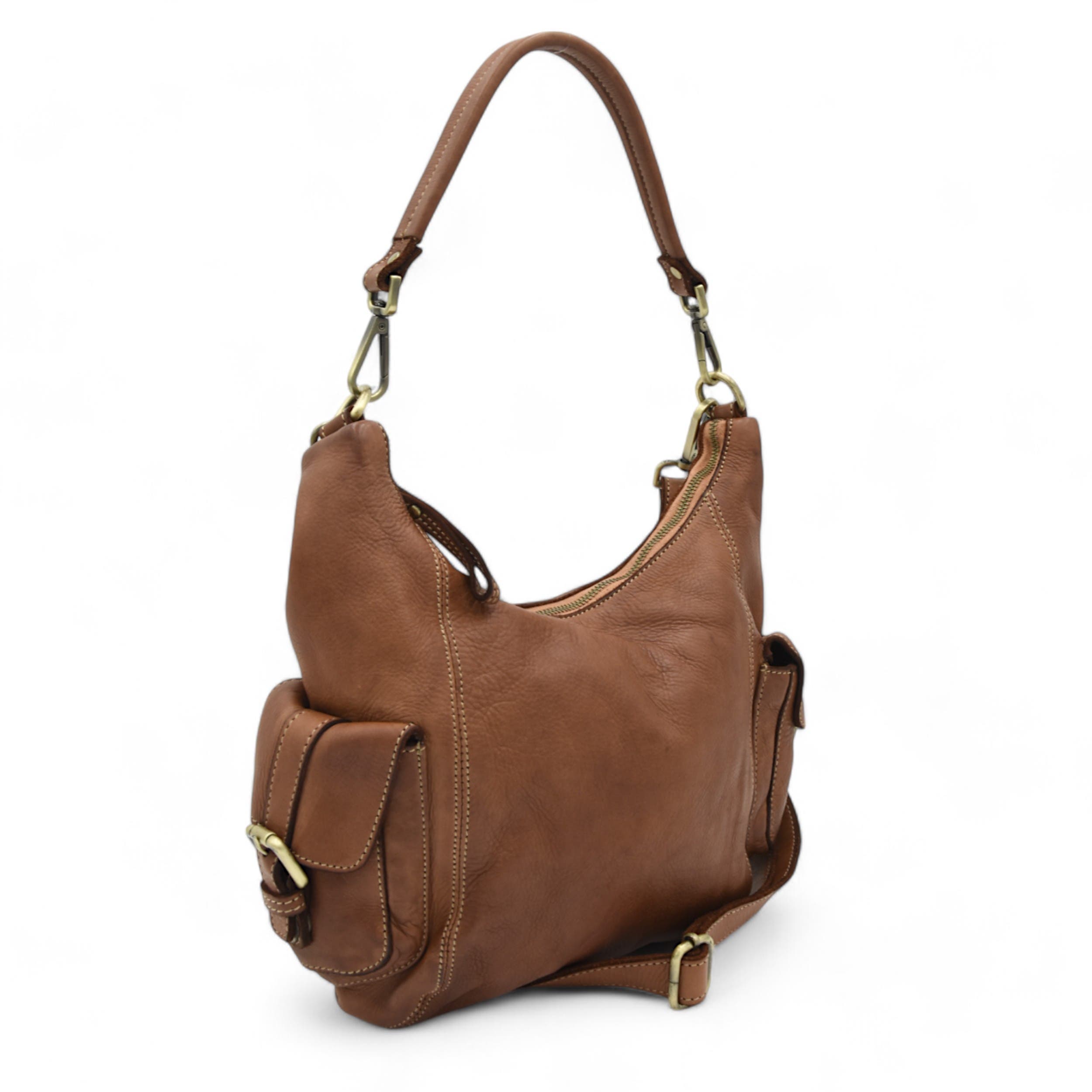 Bolsa Nova Cargo Hobo in Brown 