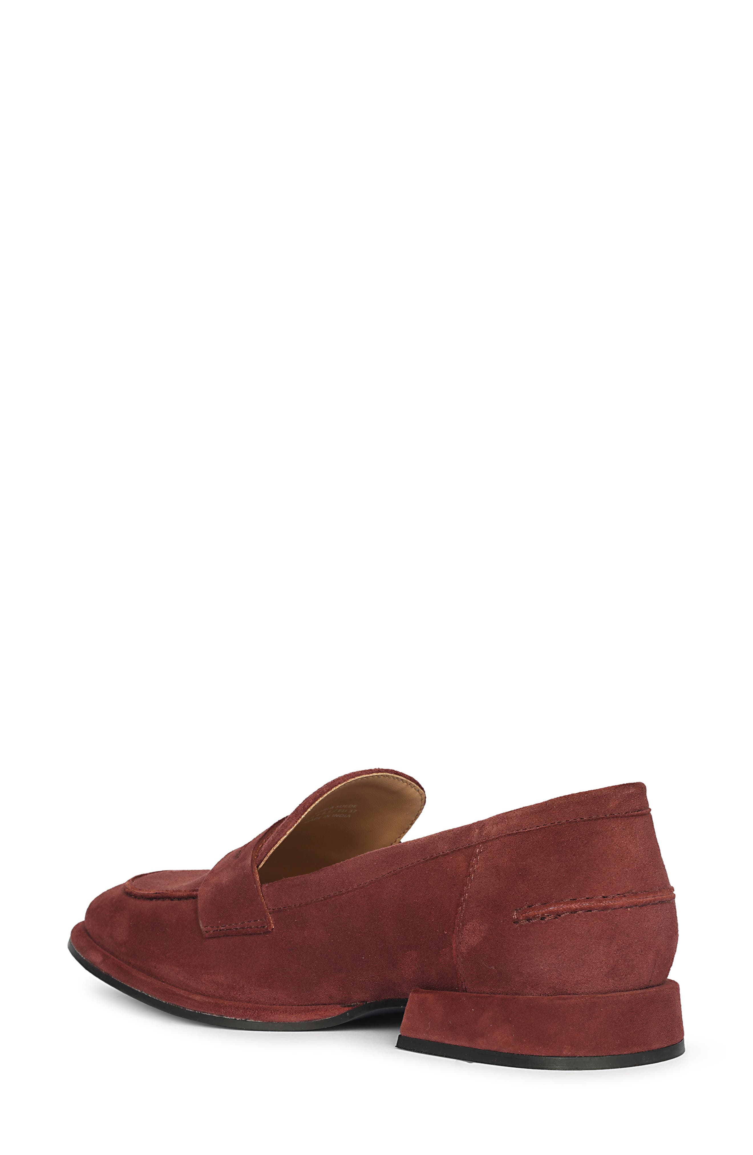 Carla Penny Loafer, Alternate, color, BURGUNDY