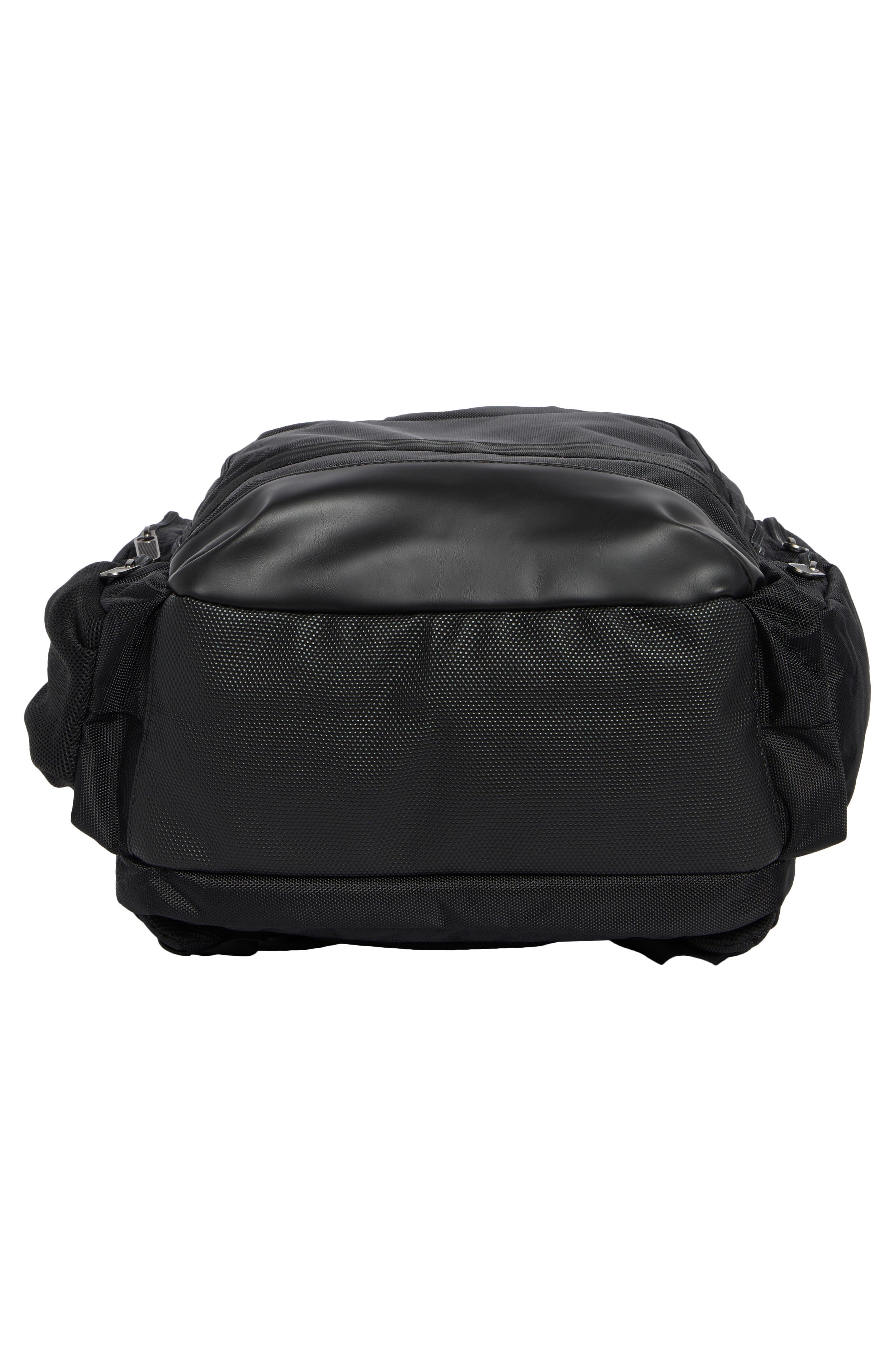 Original Penguin Luca Zip Pocket Backpack, Alternate, color, Black