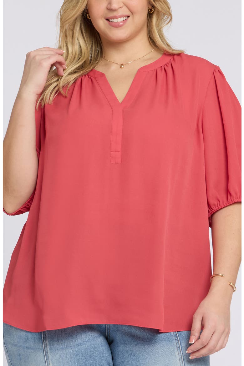Puff Sleeve Popover Top, Main, color, CHRYSANTHEMUM