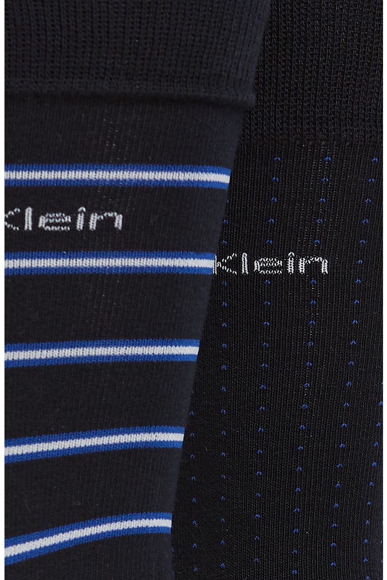 3-Pack Cotton Blend Socks, Alternate, color, NAVY