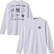 TravisMathew Men's TravisMathew  White New York Yankees Walk Off Wonder Tri-Blend Long Sleeve T-Shirt