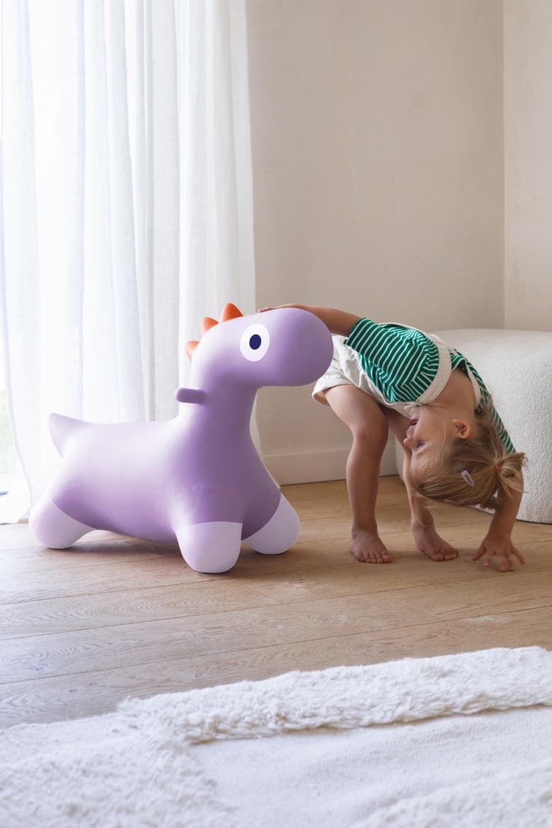 Hoppi Dino Inflatable Toy for Kids, Alternate, color, Lavender