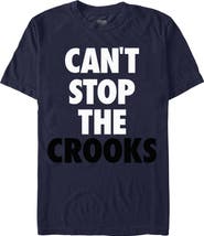 Crooks & Castles Men's Crooks & Castles Can't Stop the Crooks Black Graphic T-Shirt