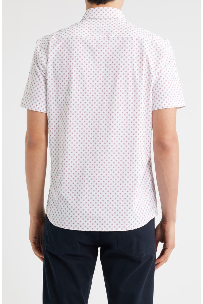 Roan Ken Floral Short Sleeve Button-Up Shirt, Alternate, color, OPEN PINK