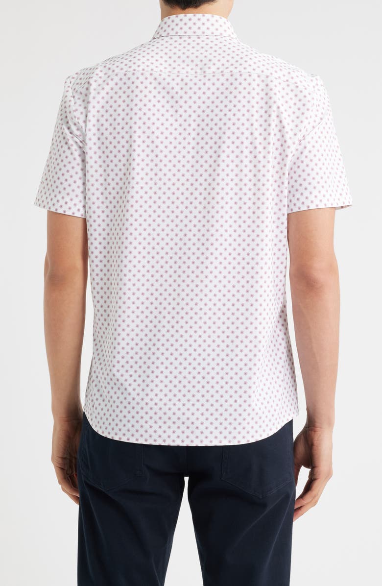 BOSS Roan Ken Floral Short Sleeve Button-Up Shirt, Alternate, color,