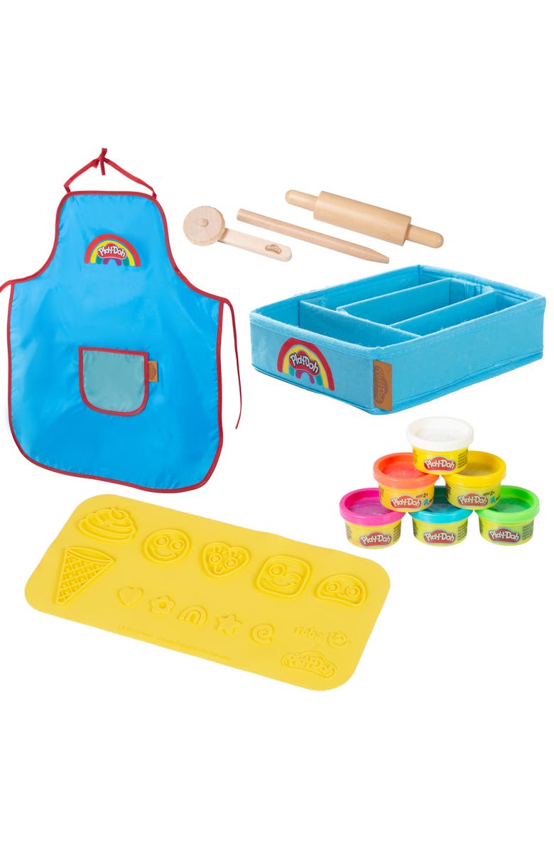 PLAY-DOH Creative Set 6 Colors, Storage Box, Apron, Tools, 3D Mat, Main, color, Multicolored