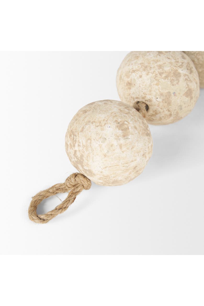 Varamala Sphere Garland, Alternate, color, White