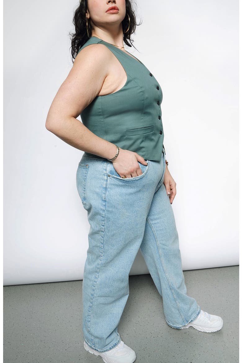The Essential Vest, Alternate, color, DARK TEAL
