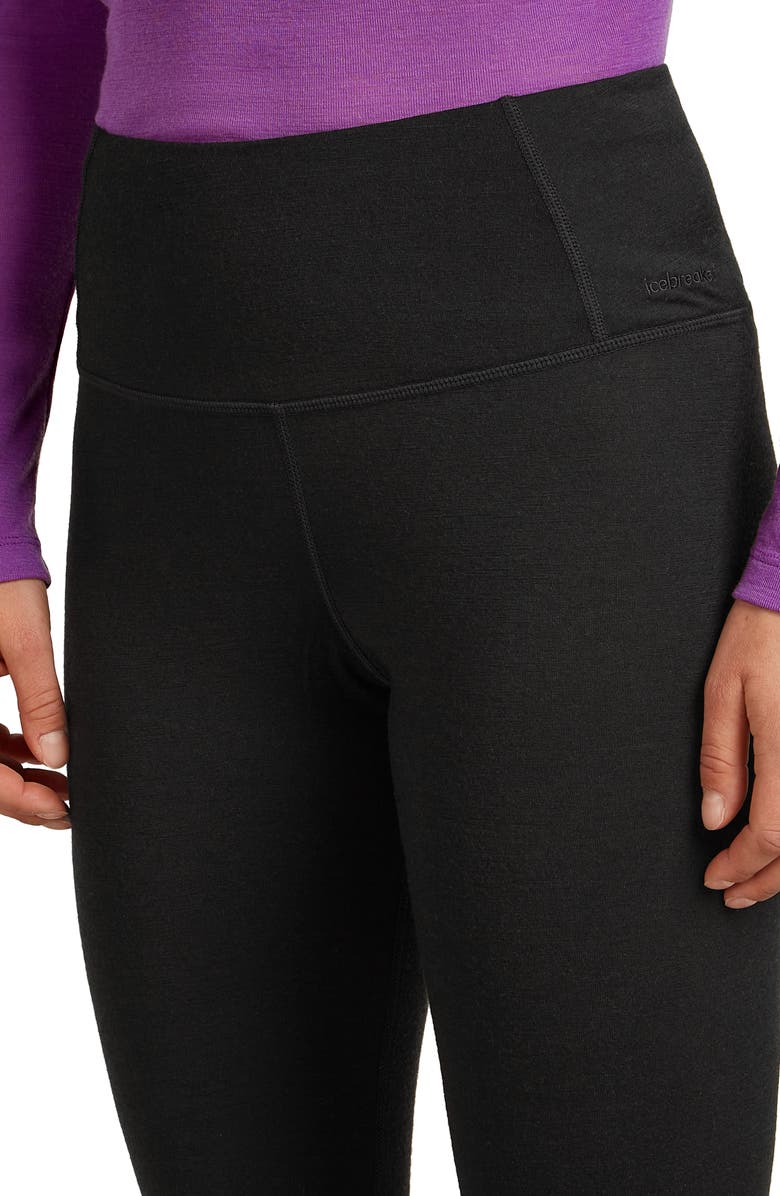 Icebreaker 200 Oasis High Waist Leggings, Alternate, color, Black