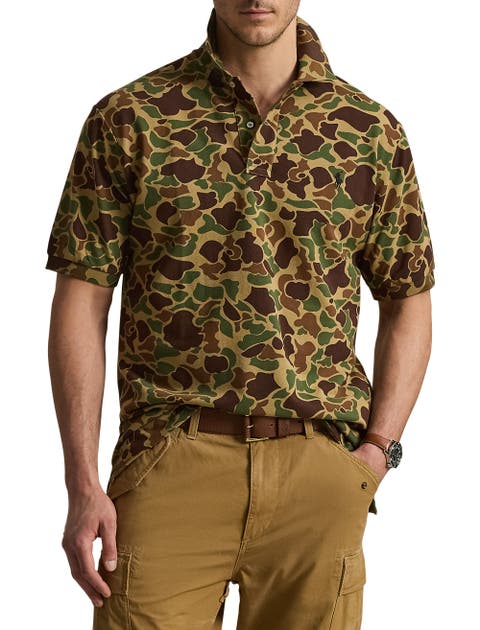 Big & Tall Animated Mesh Polo Shirt V3