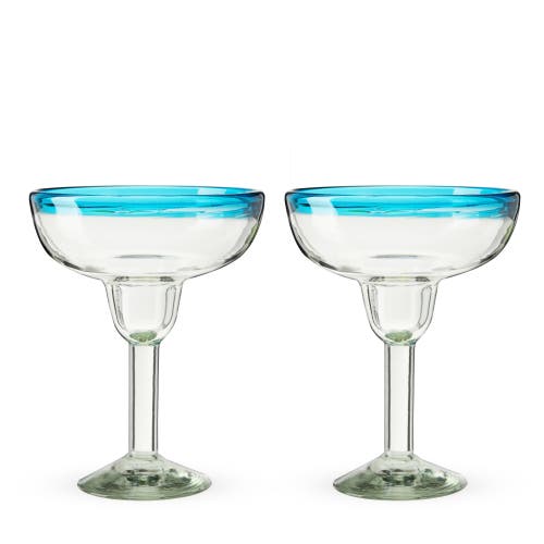 Twine Segunda Vida Primavera Recycled Margarita Glasses Set Of 2 In Clear