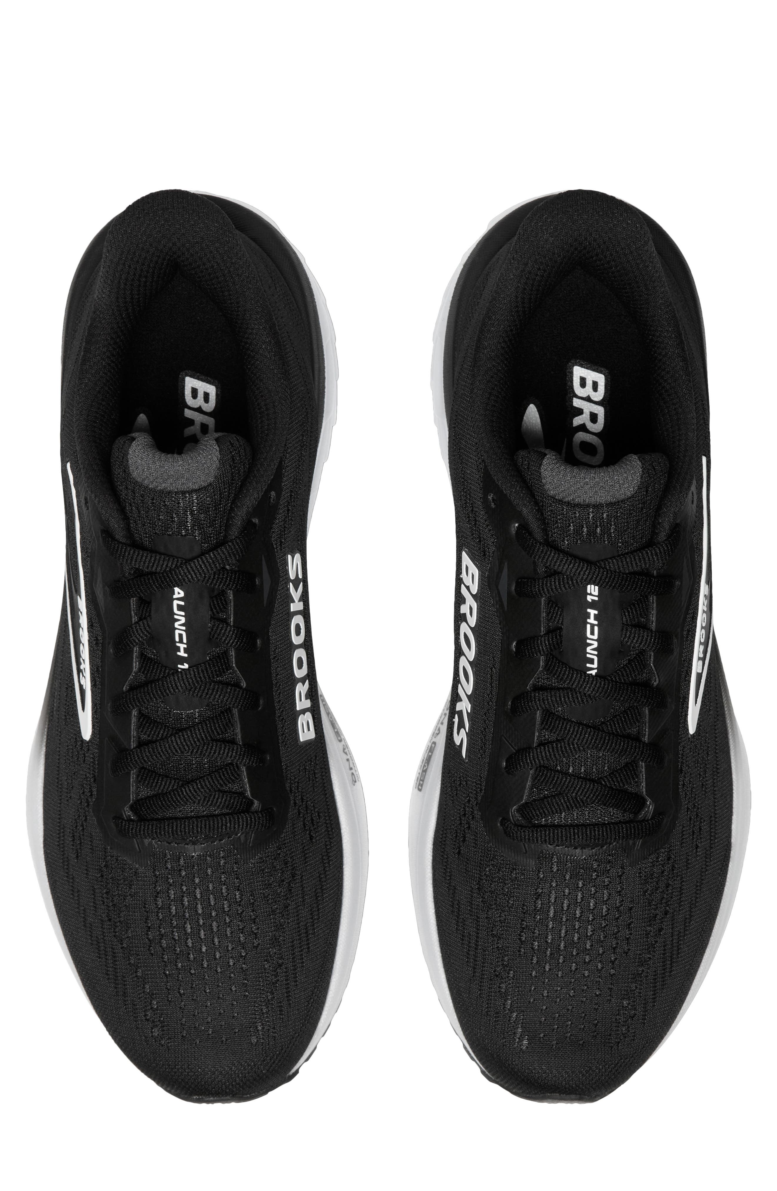 Brooks Launch 12 Running Sneaker, Alternate, color, Black/ Grey/ White