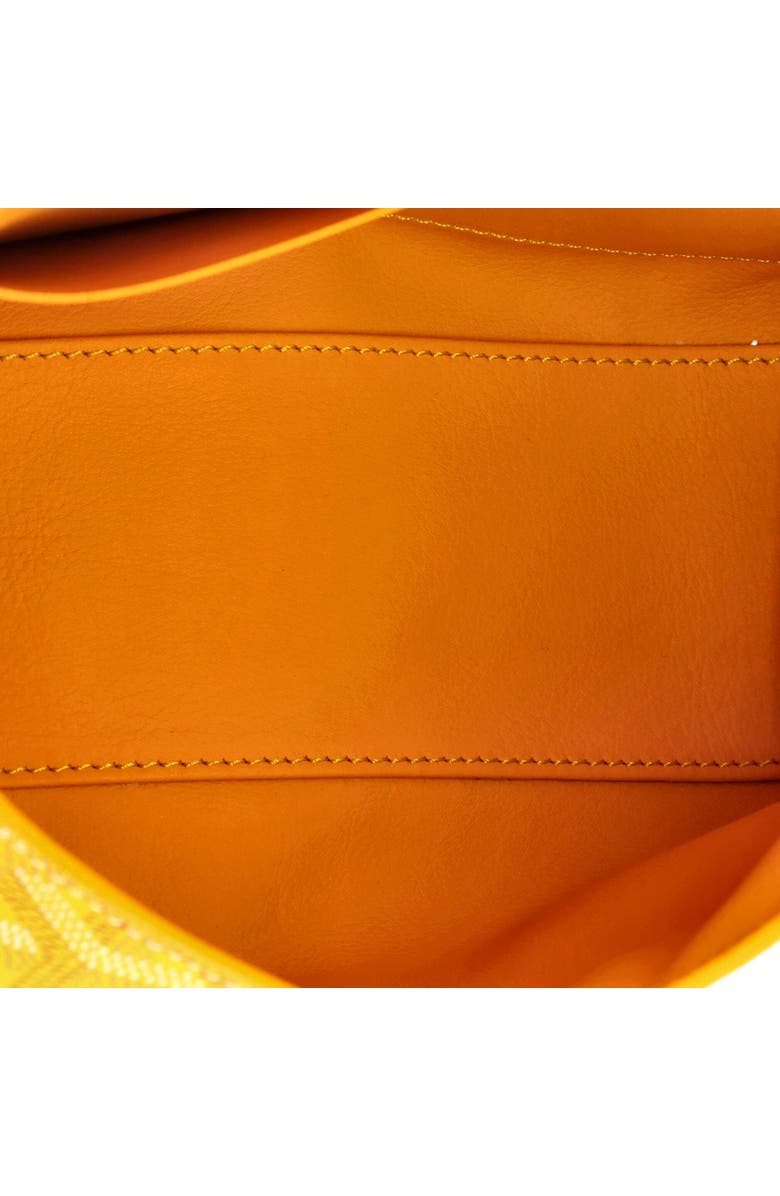 Pre-Owned Goyard Saigon Top Handle Bag Coated Canvas with Leather Mini, Alternate, color, Yellow