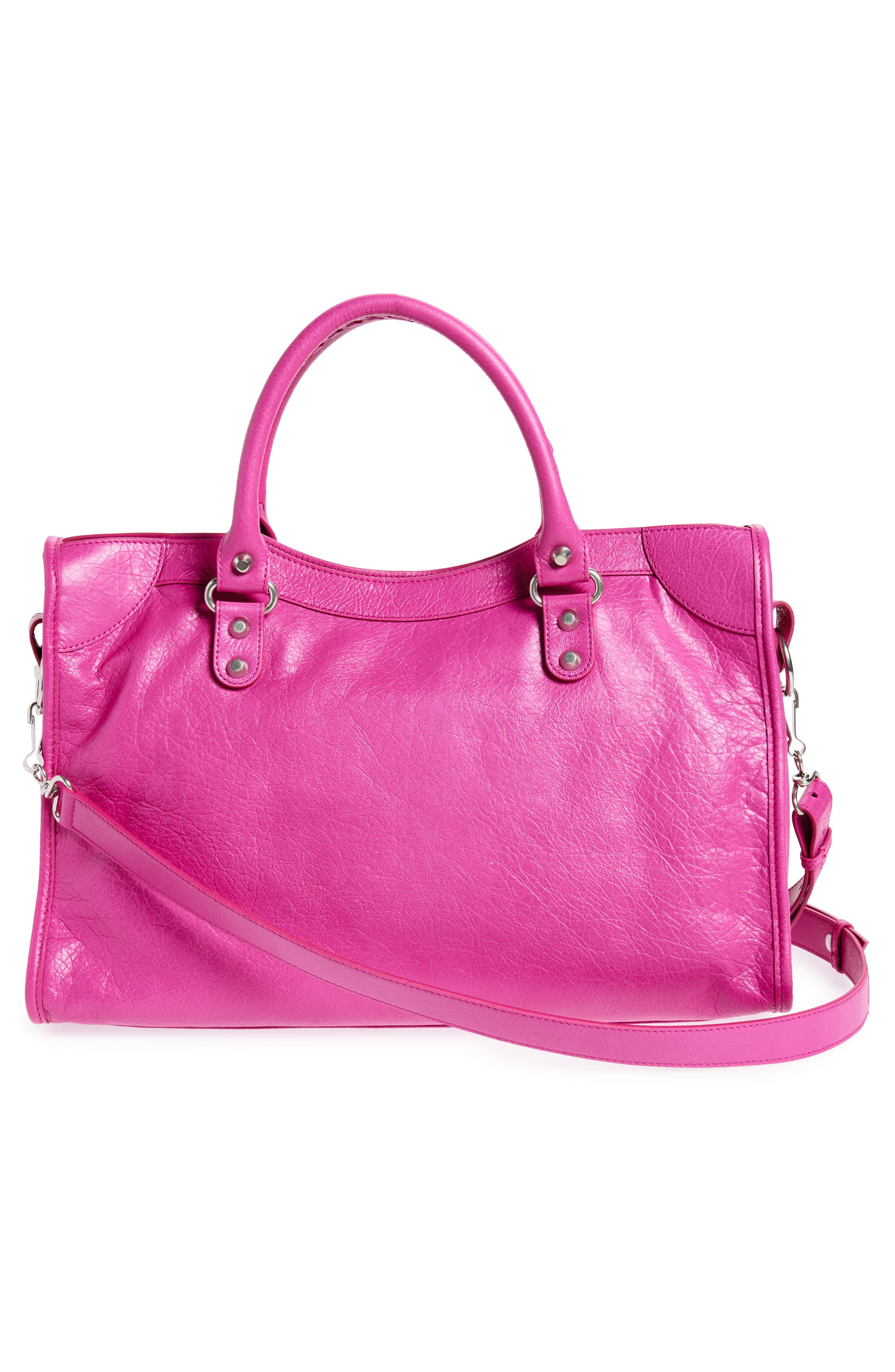 Balenciaga Medium Le City Leather Handbag, Alternate, color, 